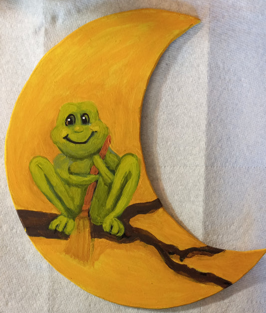 A Tree Frog Moonlighting